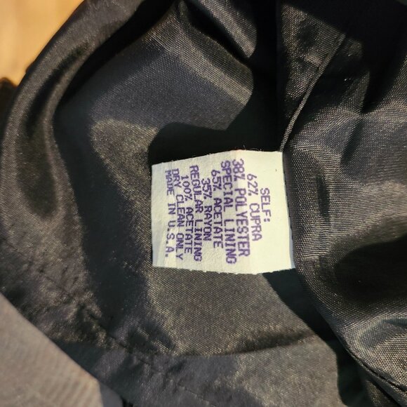 NANETTE LEPORE Duster Dress Suit Black with Gray Crochet Trim - Picture 16 of 16